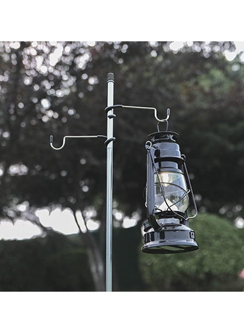 SOLDOUT Stainless Steel Tent Pole Lantern Lamp Hook Multifunctional for Outdoor Hiking Camping Light Stand Camping Hiking Equipment - Image 3