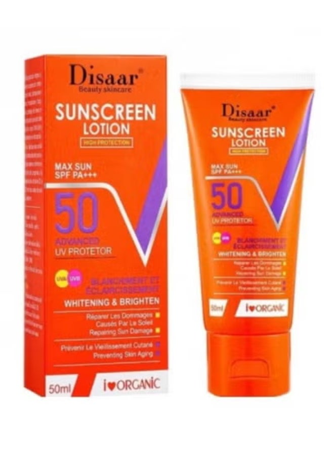لوشن مرطب للبشرة وواقي من الشمس SPF 50 PA+++ 50مل