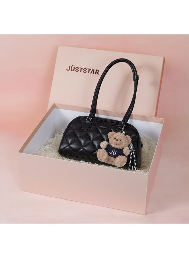 Just Star Jianlu Same Style Baguette Bag Women  New Light Luxury Boston Bowling Underarm Bag 38 Festival Birthday Gift - Image 1