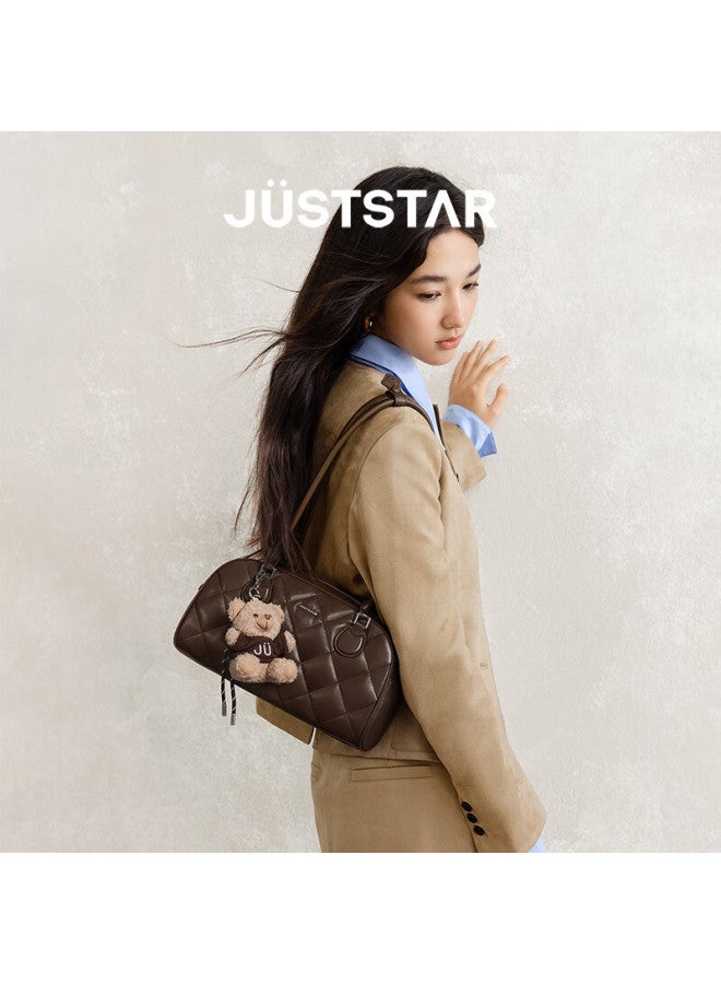 Just Star Jianlu Same Style Baguette Bag Women  New Light Luxury Boston Bowling Underarm Bag 38 Festival Birthday Gift - Image 4