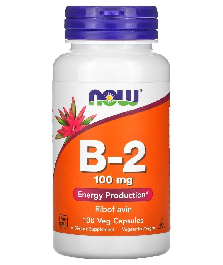 now B-2 100 mg 100 Veg Capsules