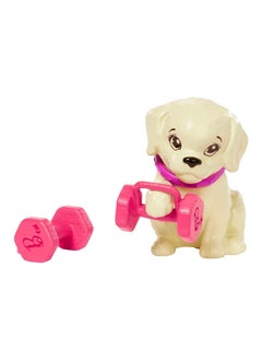 Mattel Games Barbie Wellness Workout Outfit Roller Skates and Tennis with Puppy  - Image 3