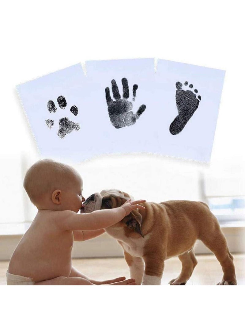 Generic - Baby Footprint Kit Easy Clean Safe Black Ink Pad for Hand Print and with Lifetime inkpad Guarantee - Image 1