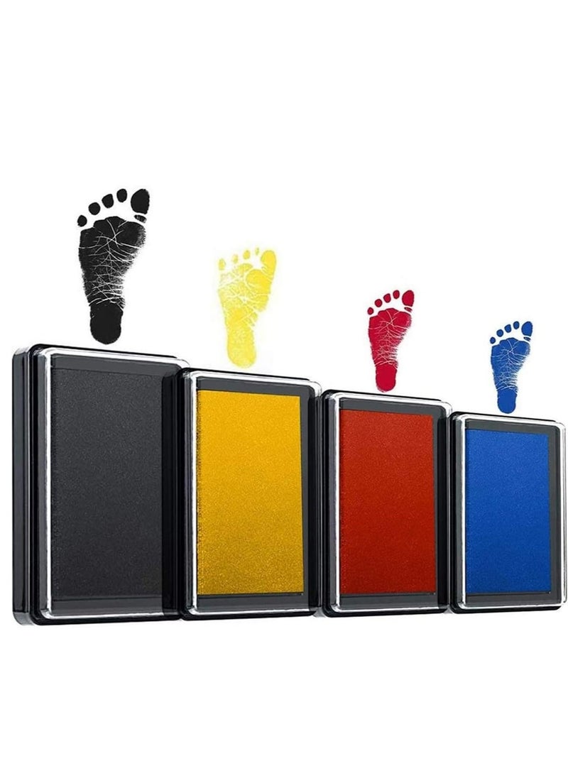 Generic - Baby Footprint Kit Easy Clean Safe Black Ink Pad for Hand Print and with Lifetime inkpad Guarantee - Image 1