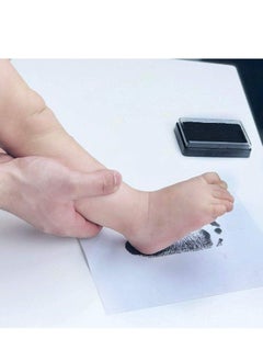 Baby Footprint Kit Easy Clean Safe Black Ink Pad for Hand Print and with Lifetime inkpad Guarantee