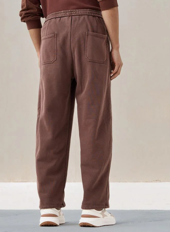 Lee Cooper  Lee Cooper Men Relaxed Fit Cotton Blend Joggers for Men | Best Price UAE