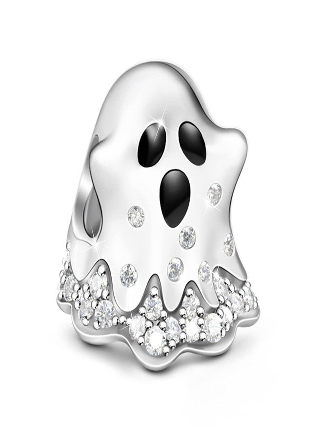 GNOCE Halloween Ghost Charms for Bracelet 925 Sterling Silver Horror Christmas Bead Charms For Women Jewelry Gift Fit Necklace - Image 1
