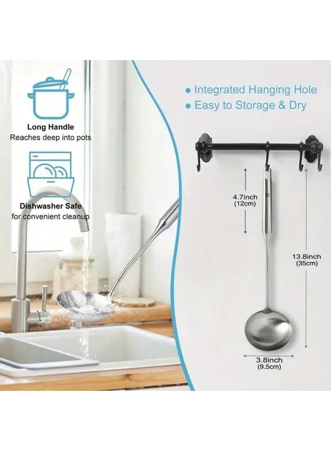 Heavy Duty Large 1pc Soup Ladle Commercial Home Kitchen Use Stainless Steel - Image 4