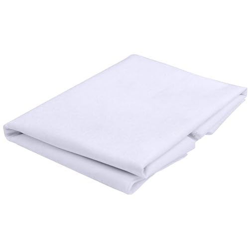 UBCGOTT 100% Cotton Muslin Fabric, 60 Inch X 1 Yard Bleached Muslin Linen Fabric by The Yard, Draping Fabrics Suitable for Sewing Embroidery, Crafts Material,Garments (White) - Image 1