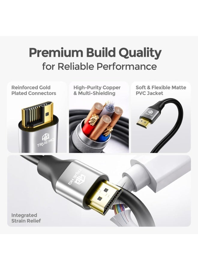 10M High Speed HDMI Cable with Ethernet, 1080P Full HD Video and Audio Transmission, Long Distance HDMI Connector for TV, Monitor, Gaming Console, Laptop and Home Entertainment Devices - Image 2