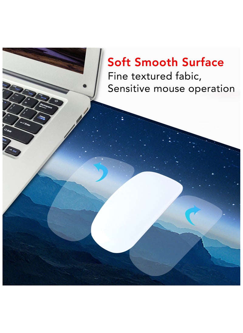 excovip - Extended Gaming Mouse Pad XXL Anti-Skid Mousepad Large Keyboard Mouse Pad Desk Mat with Stitched Edges 900x400mm 0139 - Image 1