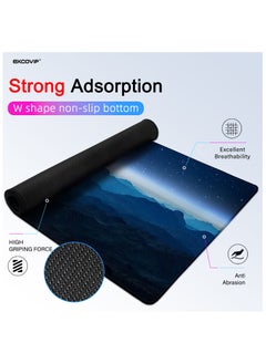 excovip Extended Gaming Mouse Pad XXL Anti-Skid Mousepad Large Keyboard Mouse Pad Desk Mat with Stitched Edges 900x400mm 0139  - Image 2