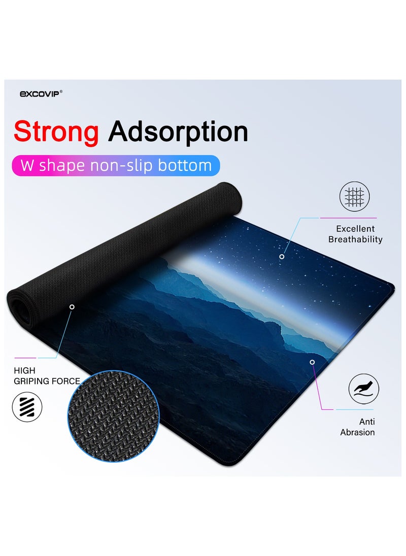 excovip - Extended Gaming Mouse Pad XXL Anti-Skid Mousepad Large Keyboard Mouse Pad Desk Mat with Stitched Edges 900x400mm 0139 - Image 1