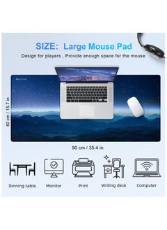 excovip Extended Gaming Mouse Pad XXL Anti-Skid Mousepad Large Keyboard Mouse Pad Desk Mat with Stitched Edges 900x400mm 0139  - Image 5