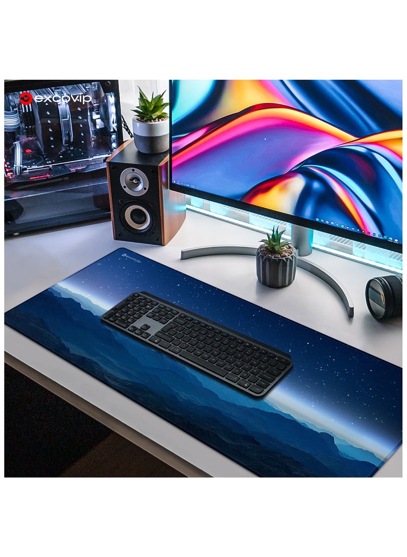 excovip - Extended Gaming Mouse Pad XXL Anti-Skid Mousepad Large Keyboard Mouse Pad Desk Mat with Stitched Edges 900x400mm 0139 - Image 1