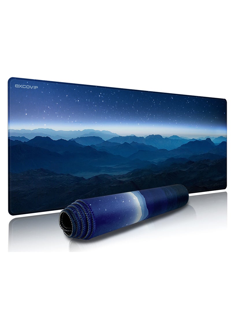 excovip - Extended Gaming Mouse Pad XXL Anti-Skid Mousepad Large Keyboard Mouse Pad Desk Mat with Stitched Edges 900x400mm 0139 - Image 1