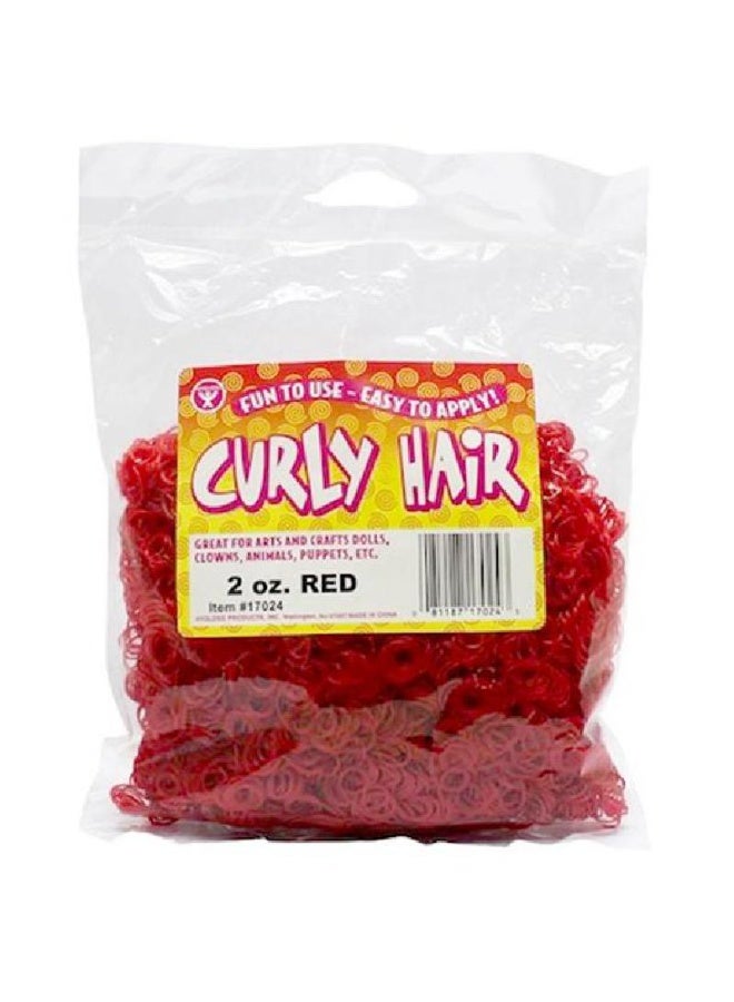 Curly Hair Craft Accessory Red