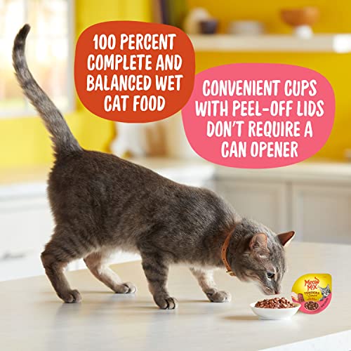 Meow Mix Tenders in Sauce Wet Cat Food, Chicken & Beef, 2.75 Ounce Cup (Pack of 12) - Image 3