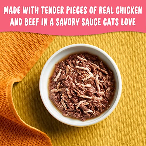 Meow Mix Tenders in Sauce Wet Cat Food, Chicken & Beef, 2.75 Ounce Cup (Pack of 12) - Image 2