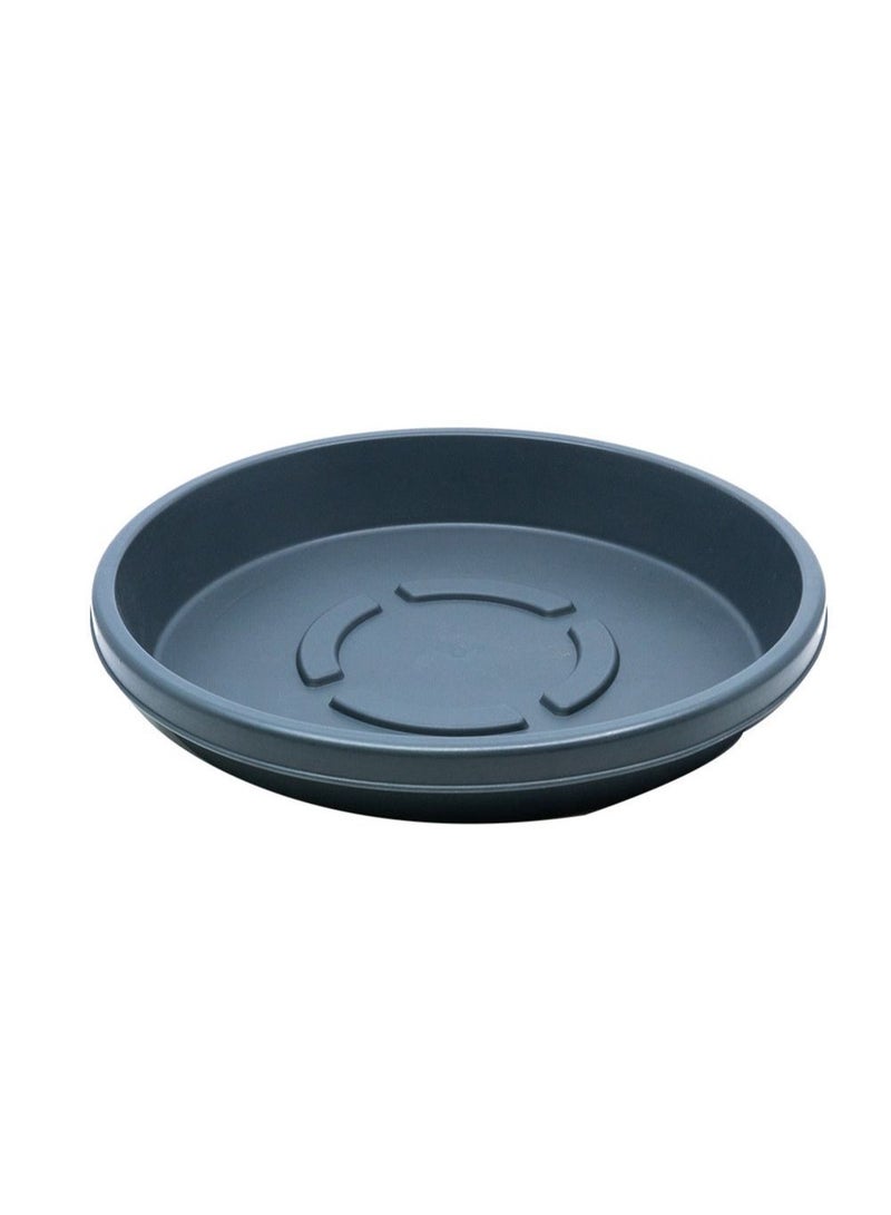 Cosmoplast Woodgrain Pot With Tray 12 inches Grey - Image 3