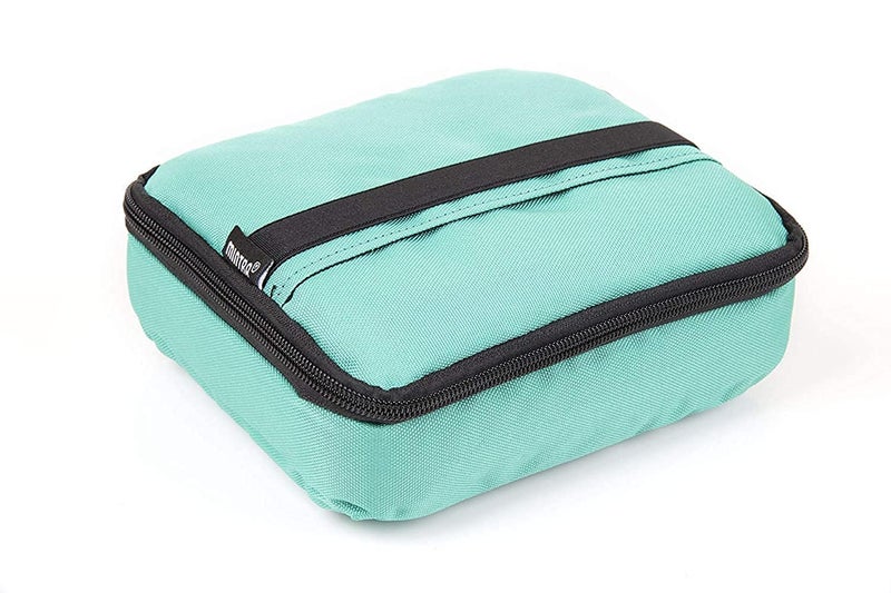 Unisex Folded Medium Cooler Bag Turquoise 31X20X17 Cm - Image 5