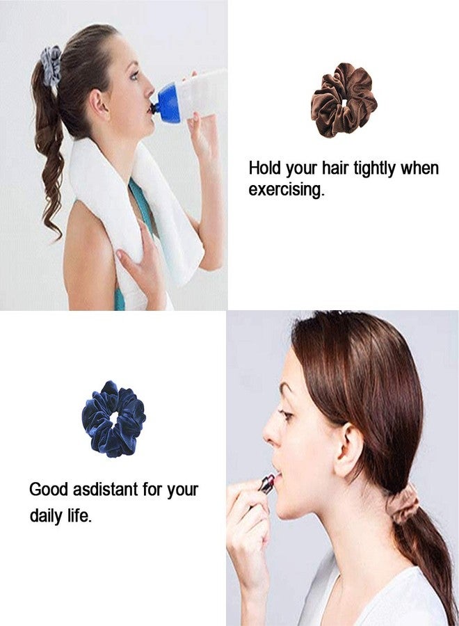 J-MEE 20 Pcs Hair Scrunchies Velvet Elastic Hair Bands Scrunchy Hair Ties Ropes Scrunchies for Women or Girls Hair Accessories - Image 3