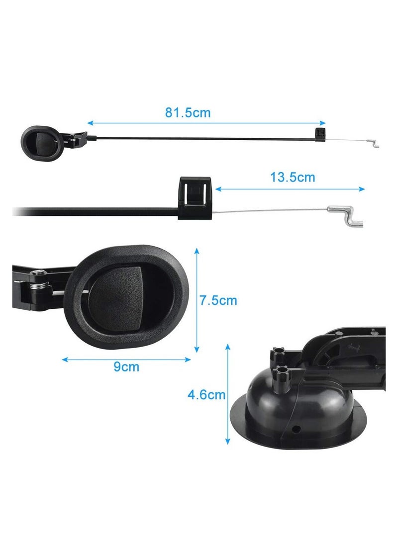 Generic - 2PCS Recliner Replacement Parts for Sofa Chair , Lever Handle Recliner Replacementt Universal Lever Handle with Release Cable Lever Handle Recliner Replacement for Ashley, Most Recliner Sofa Brand - Image 1