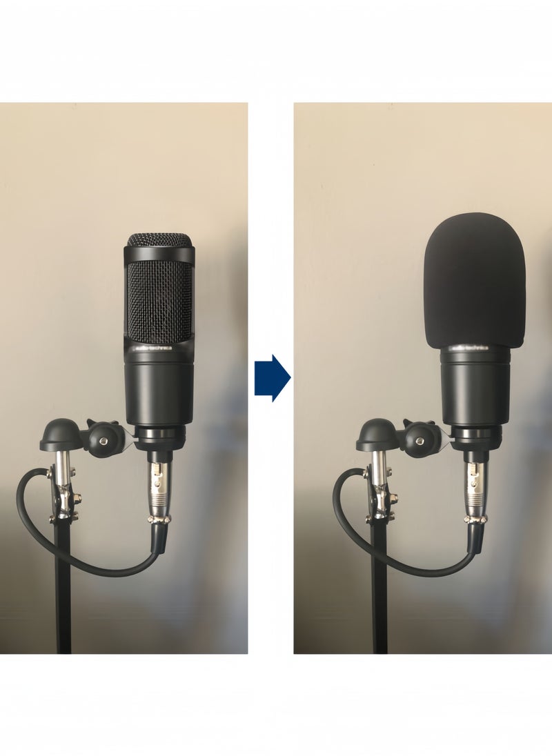 Harse 8 Pack Microphone Cover - Foam Mic Covers Windscreen Suitable for Most Standard Handheld Microphone（4colors）  - Image 5