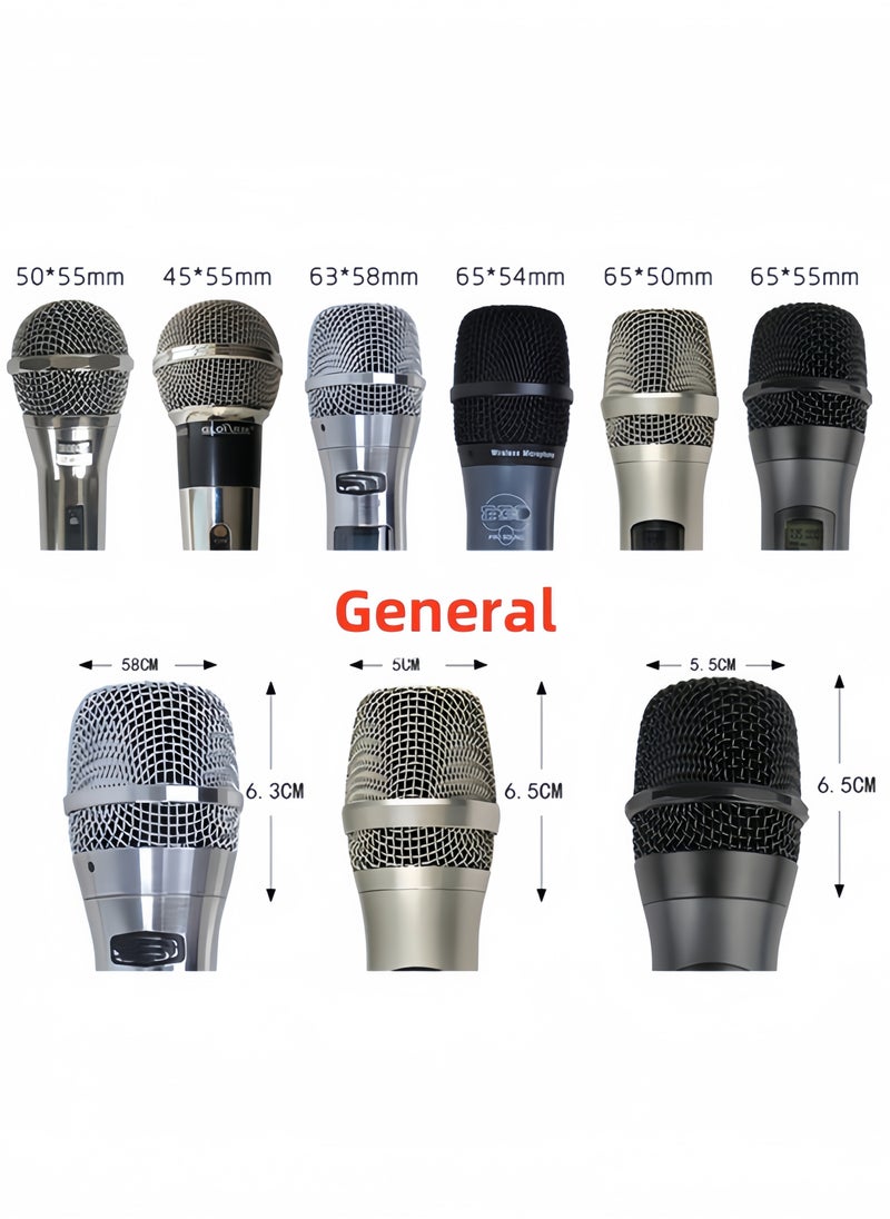 Harse 8 Pack Microphone Cover - Foam Mic Covers Windscreen Suitable for Most Standard Handheld Microphone（4colors）  - Image 4