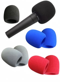 Harse 8 Pack Microphone Cover - Foam Mic Covers Windscreen Suitable for Most Standard Handheld Microphone（4colors）  - Image 2