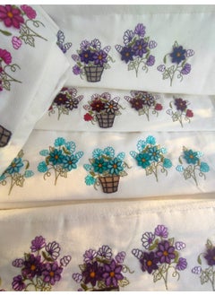 FIESTA Soft Velvet Towel 6 Pieces 3D Tufting Printed 50X90 cm  - Image 2