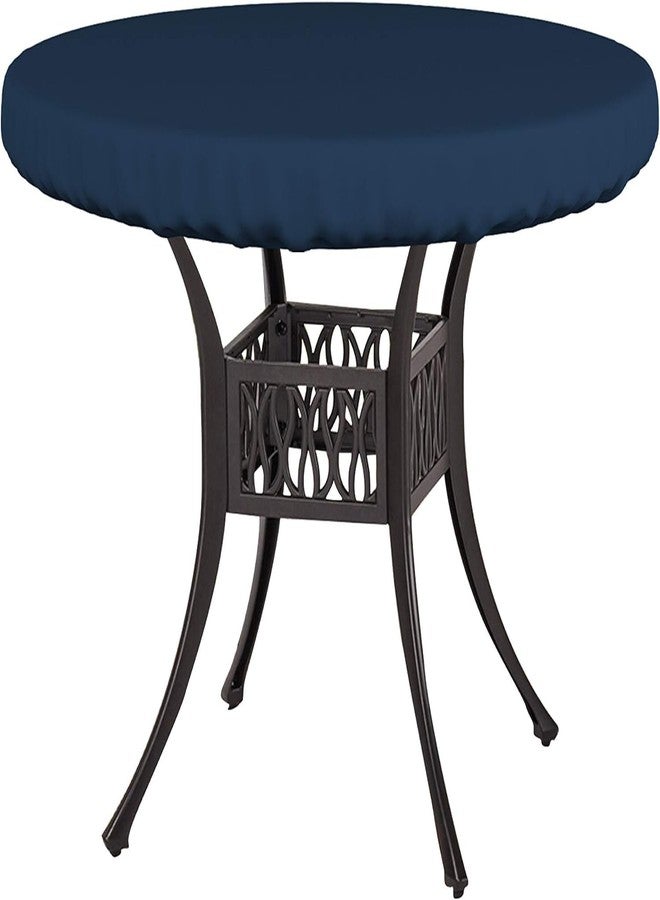 Covers & All 12 Oz Round Table Top Cover 54 Inch, Waterproof & UV-Resistant Perfect Table Cover for Dining Table Buffet Parties Picnic Camping Outdoor (54" Dia x 4" H Inches, Blue) - Image 1