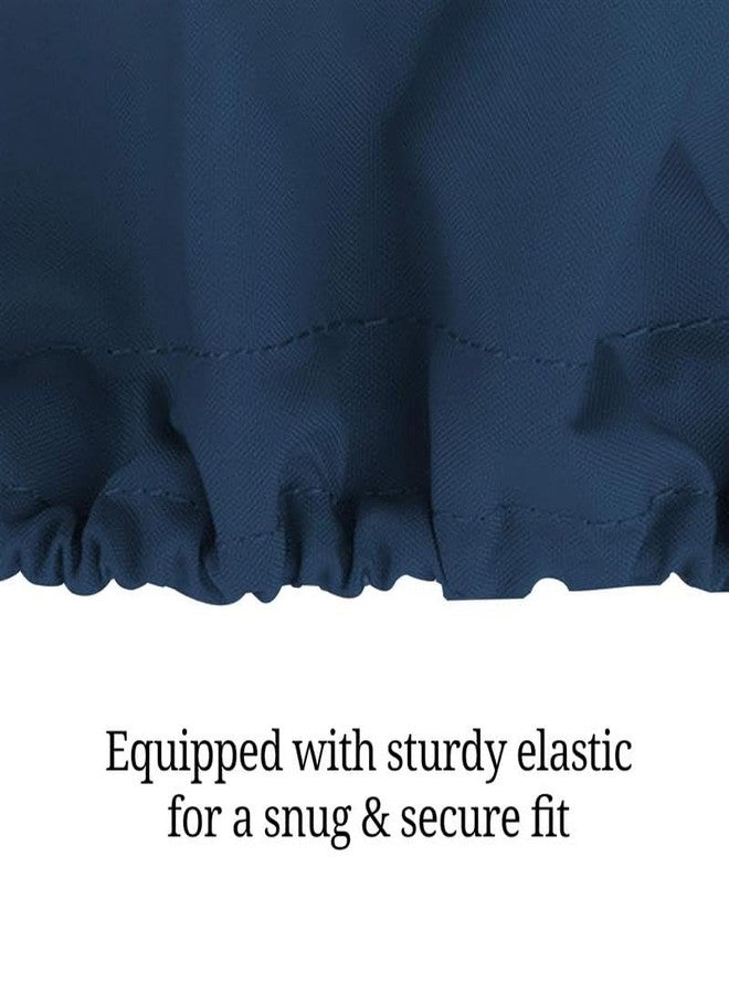 Covers & All 12 Oz Round Table Top Cover 54 Inch, Waterproof & UV-Resistant Perfect Table Cover for Dining Table Buffet Parties Picnic Camping Outdoor (54" Dia x 4" H Inches, Blue) - Image 4