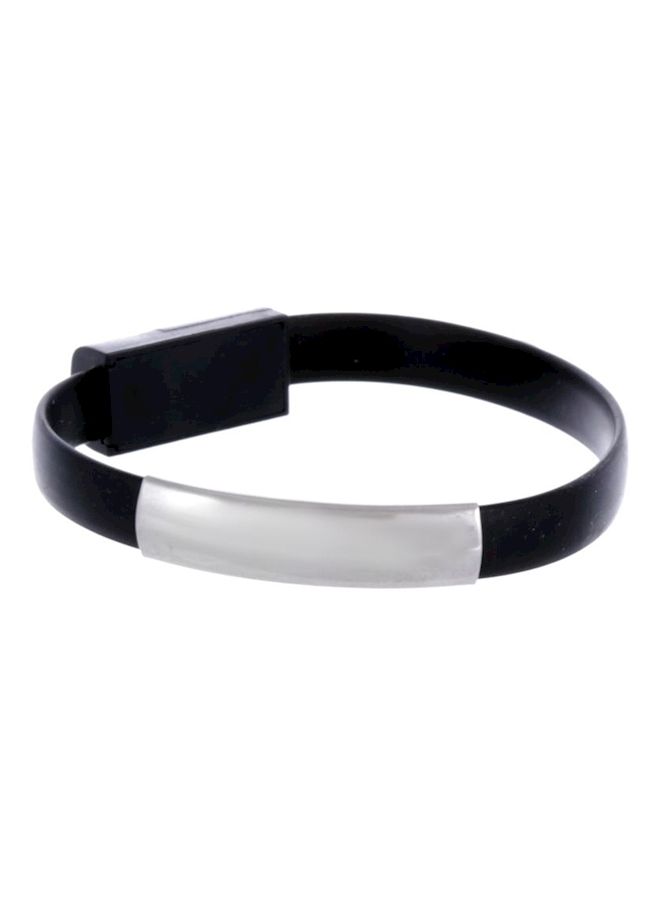 NIBEMINENT Bracelet With Data And Charging Cable For iPhone 5/iPhone 6 Black  - Image 3