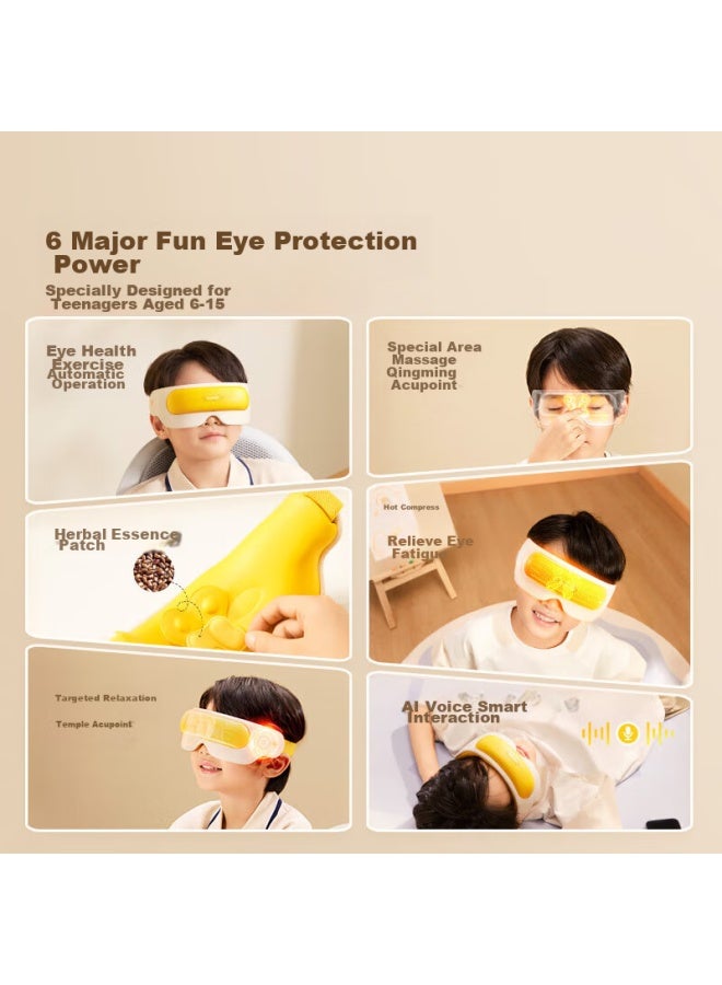 Breo Beiqiangsong Eye Massager, Children's Eye Care Device, Youth Student Eye Protection Instrument, Ai Smart Voice, Hot Compress Eye Mask Massager, Birthday Gift See5k Pro - Image 3