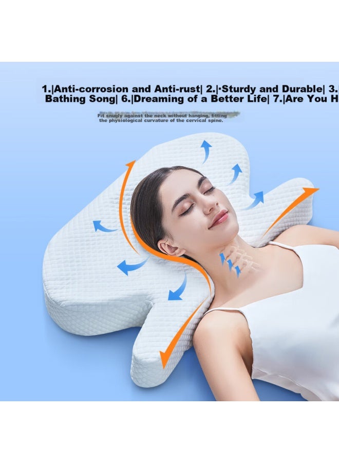 Aeromax Side Sleeping Pillow, Jellyfish Pillow, Face-pressure Free, Anti-wrinkle, Anti-furrow, Memory Foam Cervical Pillow, Hollow Eye Protection, Ear Protection For Sleeping - Image 3