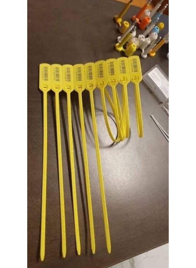 Plastic security locks with serial number and barcode for sealing parcels and bags 5 pieces - Image 2