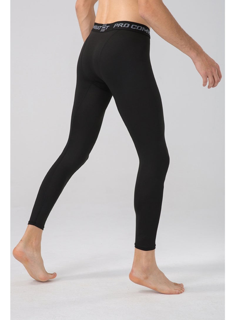 Combat Mens Gym Compression Leggings Sport Training Pants Dry Fit Running Tights Fitness Basketball Jogging Workout - Image 2