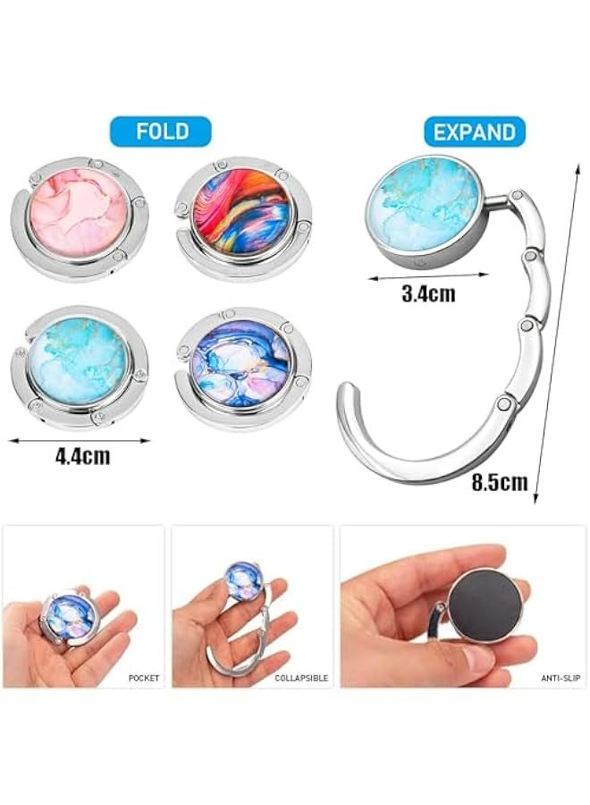 Generic 4 Pack Portable Handbag Hooks for Table Desk - Non-Slip Purse Holder for Restaurant Bar Office  - Image 2