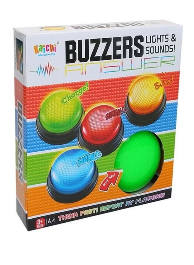 kaichi 4-Piece Lights And Sounds Answer Buzzers - Image 1