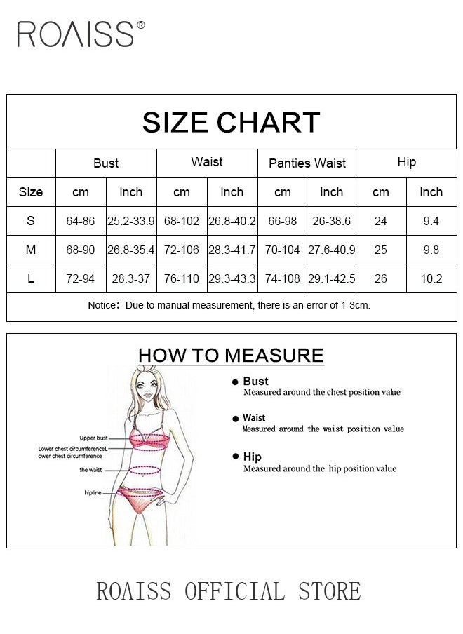 roaiss - See Through Lingerie Set for Women Red Mesh Yarn Stitching Spaghetti Strap Underwear Suit with Garter Ladies Cross Straps Slim Fit Skin Friendly and Comfy Bodysuit for Adults - Image 1