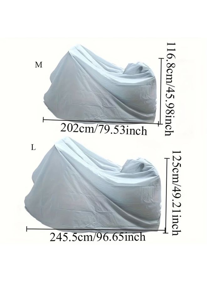 Medium Premium Reflective Motorcycle Cover All Weather Protective Shell For All Motorcycles - Image 2