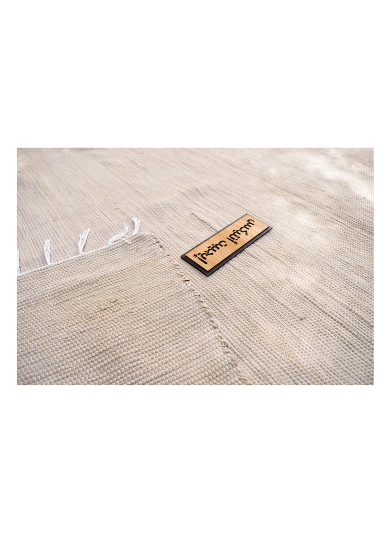 Egypt Antiques 100% natural cotton carpet, beige color, produced by Egypt Antiques, 100% handmade - Image 3
