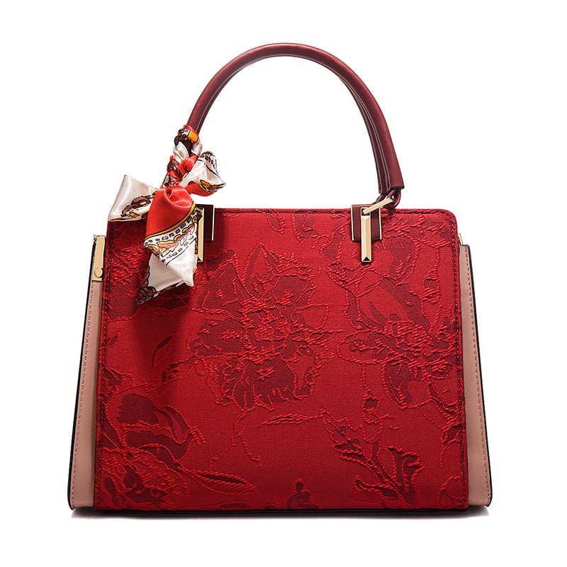 Mother'S Day Gift Red Large Capacity Handbag Bride Middle-Aged Mother Bag Happy Mother-In-Law Wedding Bag - Image 2