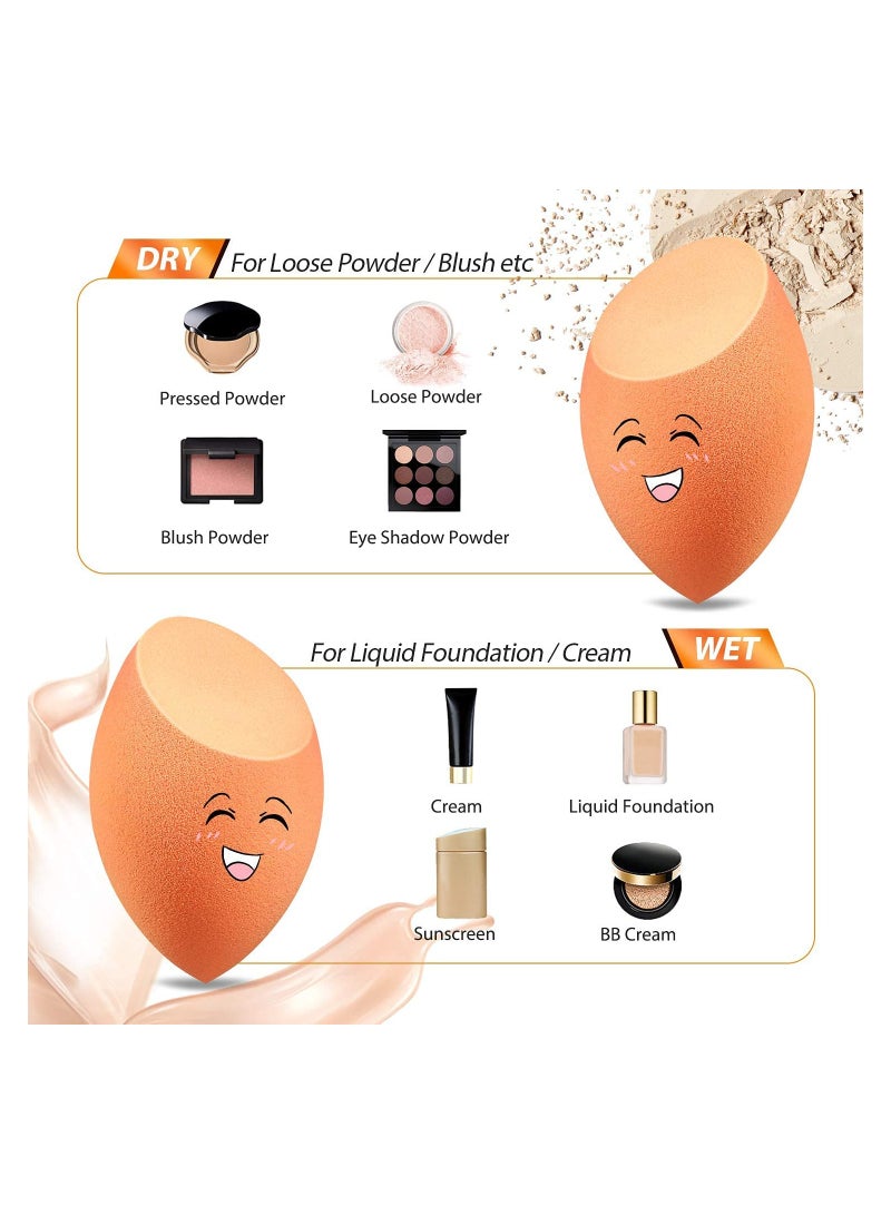 أوريتي عبوة من 3 إسفنجات لدمج كريم الأساس باللون البرتقالي - Image 3