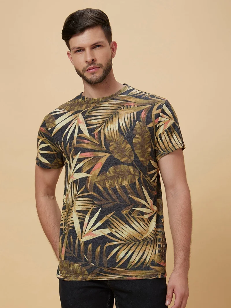 globus Globus Men Multi Printed Cotton T-shirt