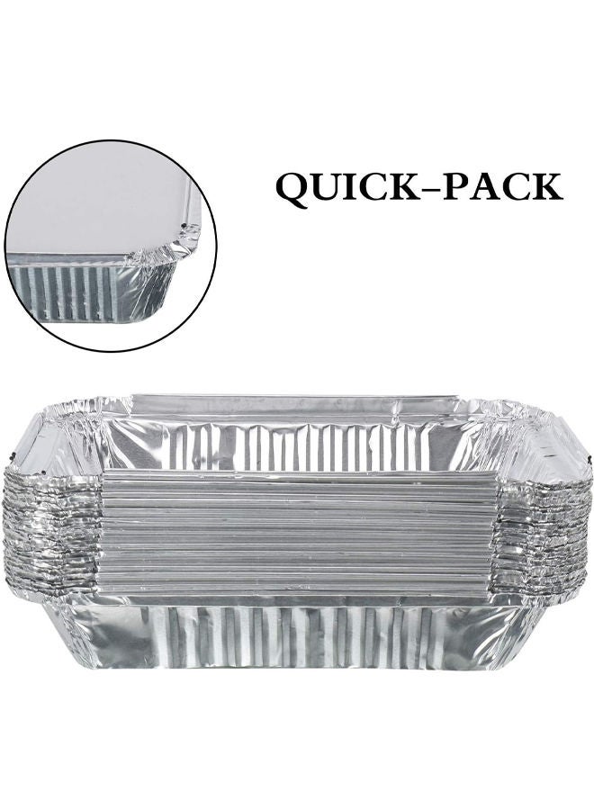 cleaning superstore 30-Pcs Disposable Aluminum Food Containers with Lid 1900 CC - Image 3