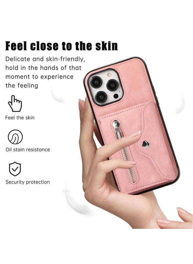 إيروريكس جراب لهاتف iPhone 13 mini مزود بسحاب وفتحة بطاقة RFID مع حبل قصير - Image 2