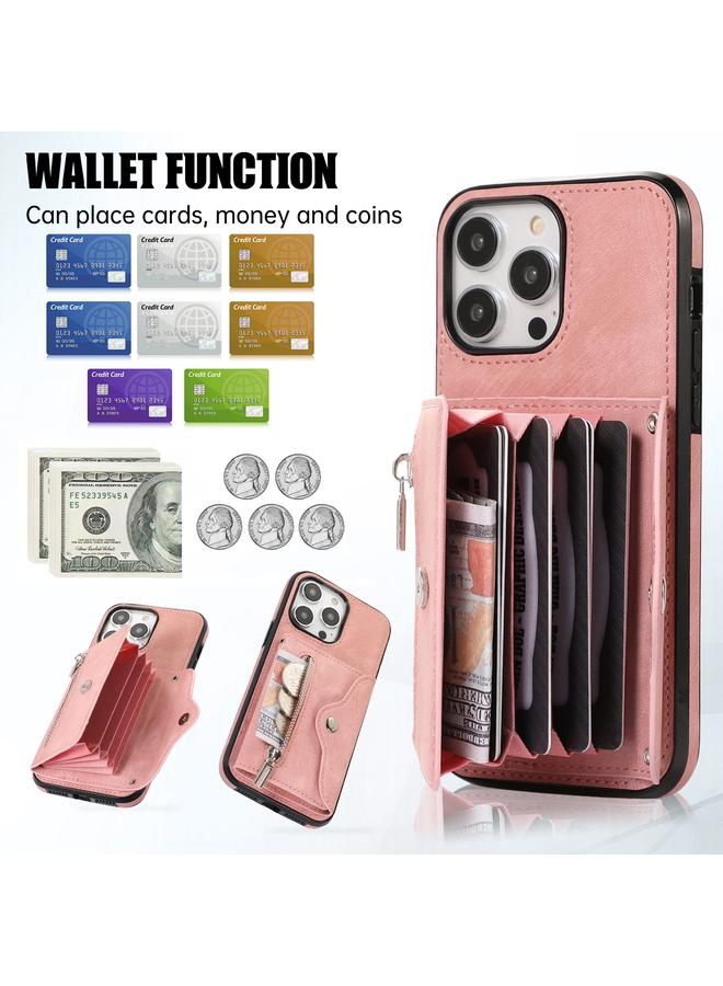 إيروريكس جراب لهاتف iPhone 13 mini مزود بسحاب وفتحة بطاقة RFID مع حبل قصير - Image 5