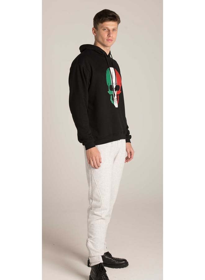 Marco Bergamo Scull Front Print Hoodie  - Image 4